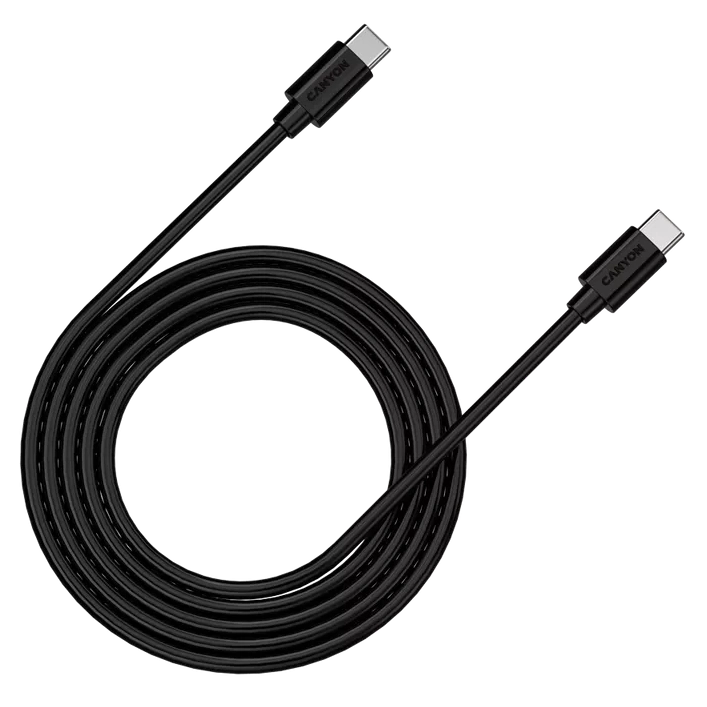 Кабель Canyon C12 black (100W USB-C - USB-C) 2м