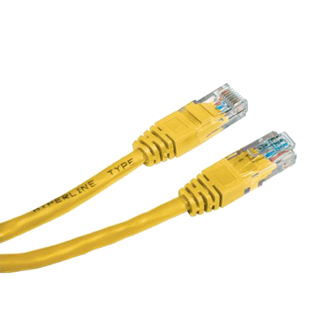 Желтый EServer Патч-корд  E-server UTP,  0.5 м, кат. 5e