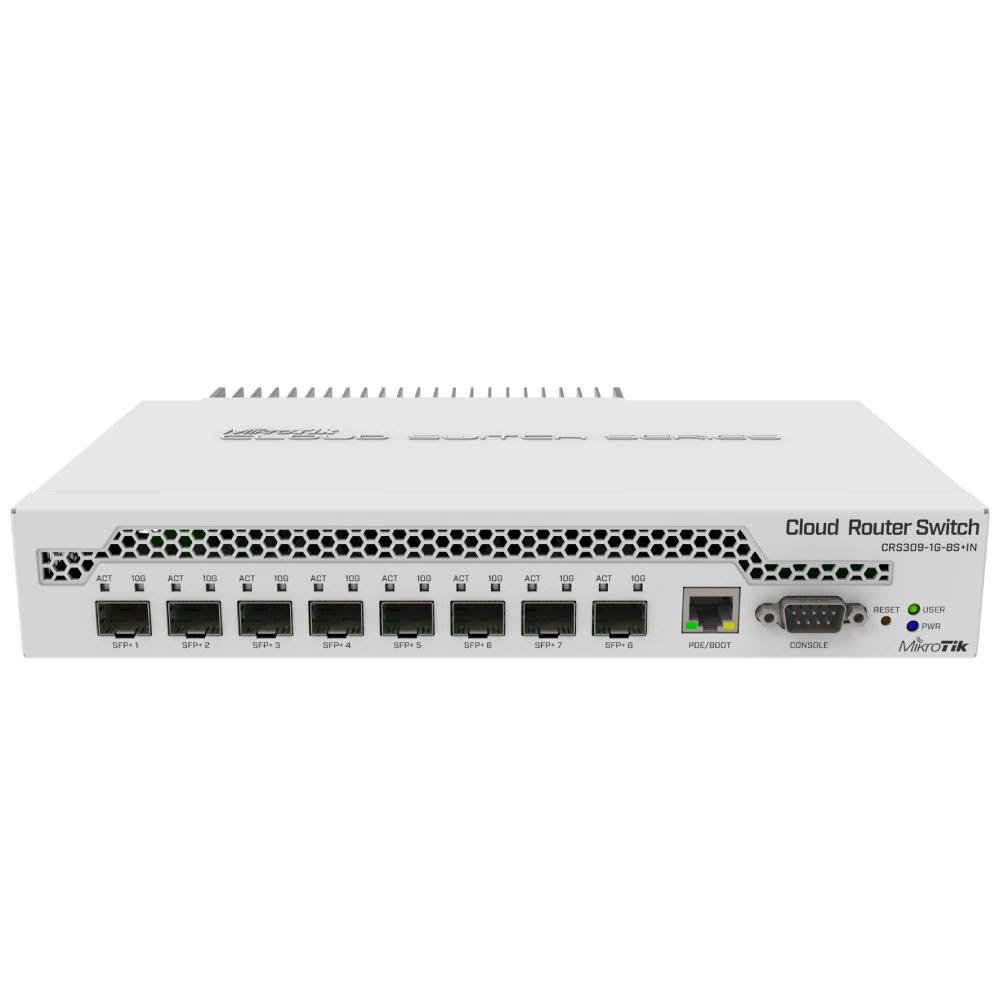 8-портовий 10G SFP+ MikroTik CRS309-1G-8S+IN