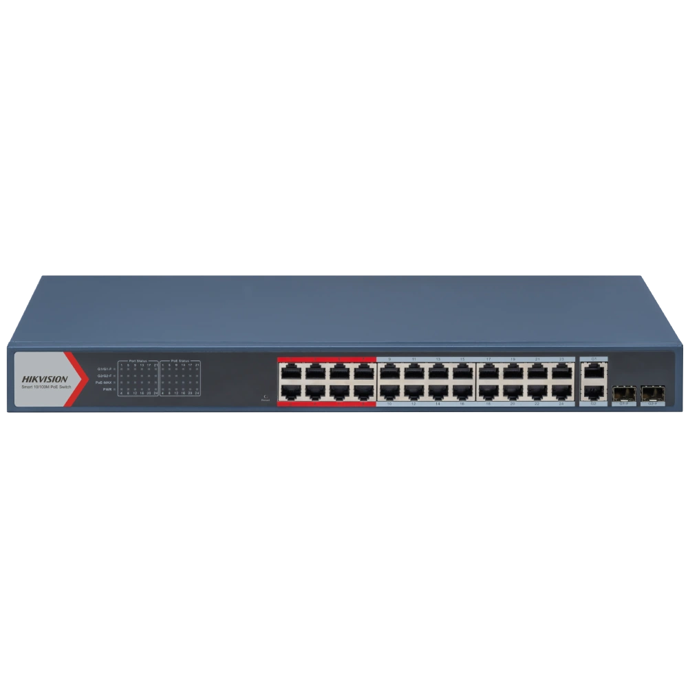 Коммутатор 26 портов управляемый Hikvision DS-3E1326P-EI(B) POE