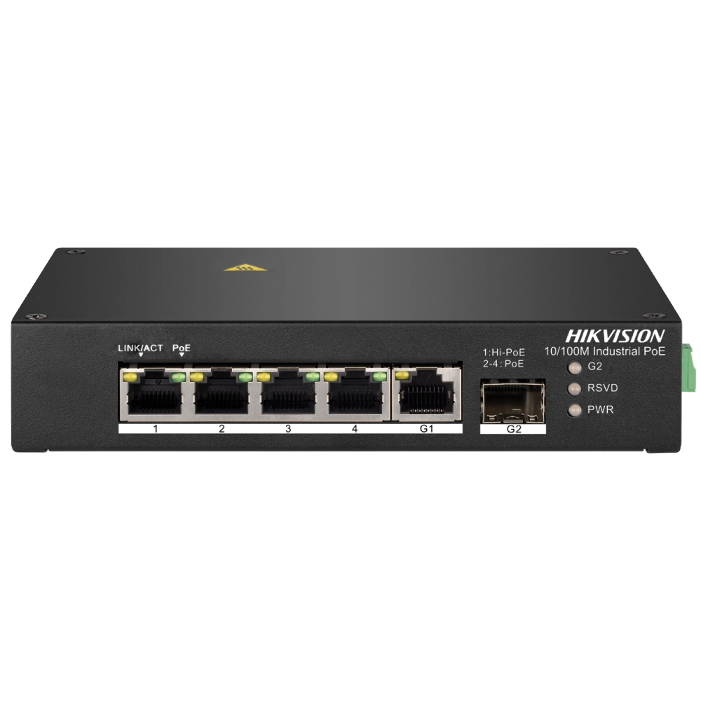 Коммутатор 4 порта неуправляемый Hikvision DS-3T0306HP без БП