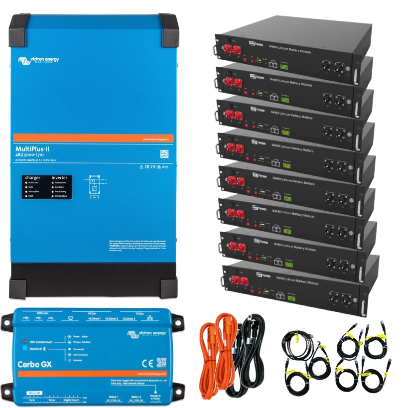 Система бесперебойного питания 1 фаза 4кВт 19,2кВт•ч Victron Energy VictronEnergy MultiPlus-II + Dyness