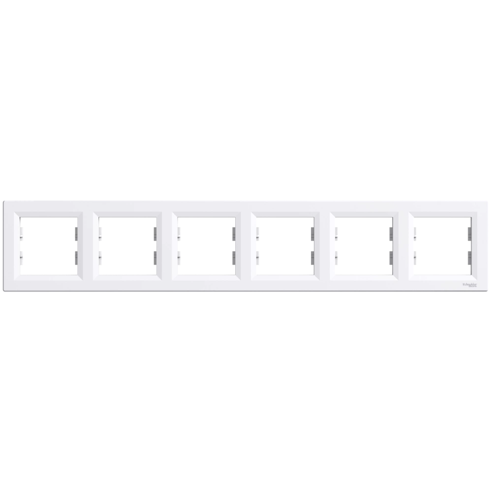 Рамка 6-местная горизонтальная белая Schneider Electric ASFORA EPH5800621