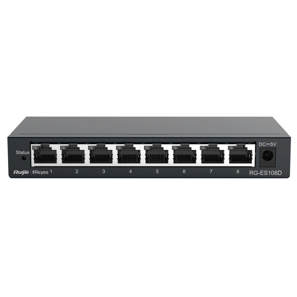 8-портовый 100Мб коммутатор Ruijie Reyee RG-ES108D