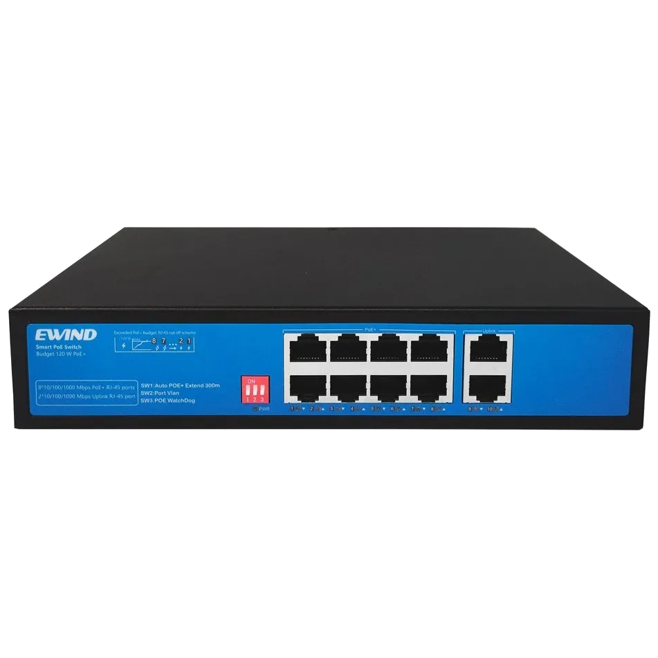 10-портовий 100M PoE Ewind EW-S1910G-AP