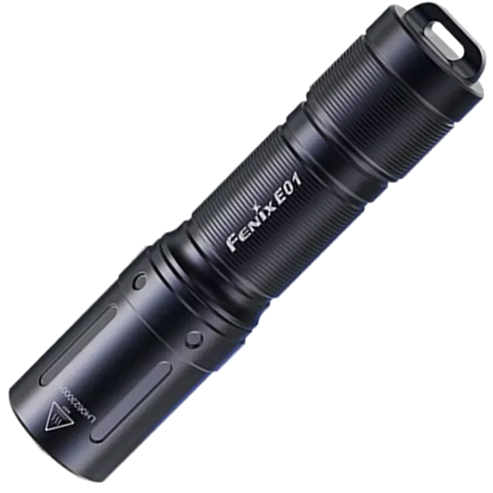 Черный фонарь наключный Fenix E01 V2.0