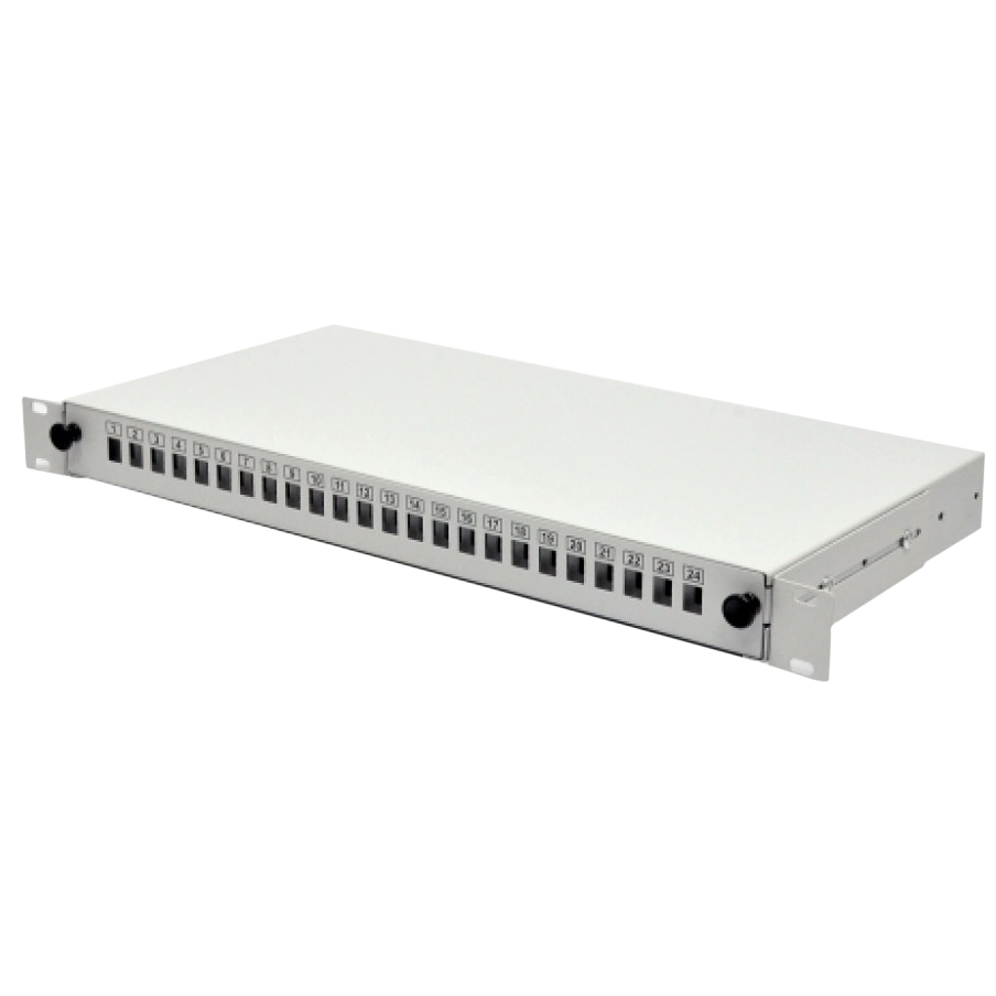 Патч-панель 24 порти 2xPG13.5 та 2xPG11, 1U CMS SC-Simpl./LC-Dupl./E2000