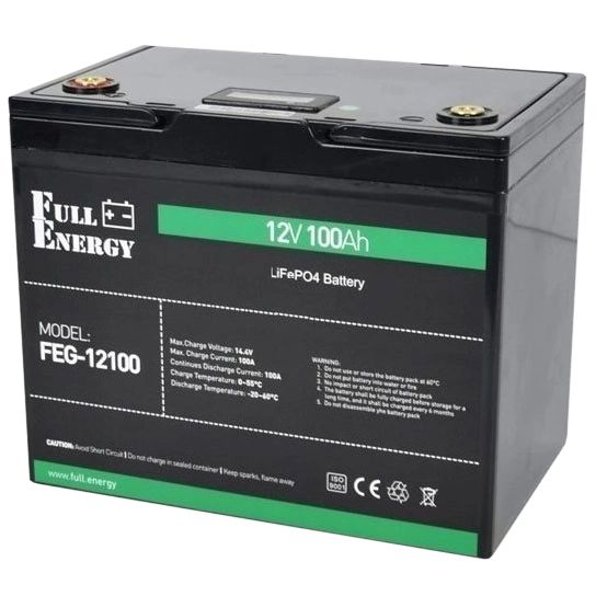 Аккумулятор LiFePO4 12В 100А•ч Full Energy FEG-12100