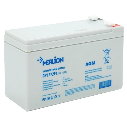 Акумуляторна батарея MERLION AGM GP1272F1 12V 7.2AH