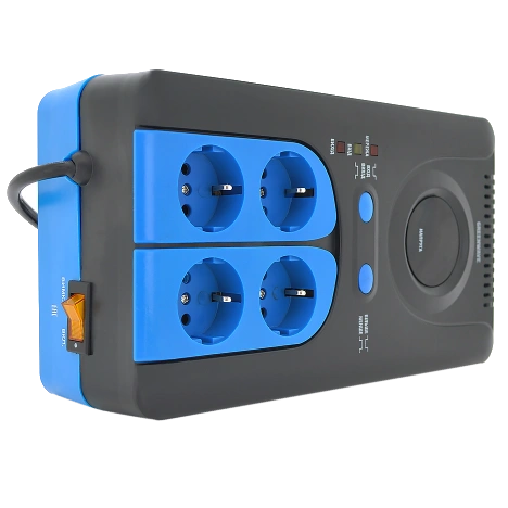 Стабилизатор напряжения релейный 4xShuko, DC140-260V, AC220±8%, BOX Green Wave Green Wave Winchester 500VA (350Вт)