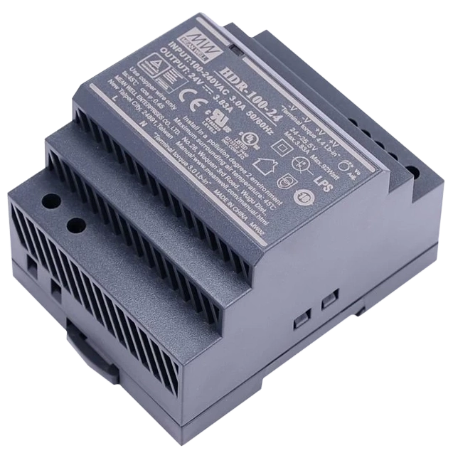 Блок питания (24B 4,2 А для монтажа на DIN рейку) Mean Well MeanWell HDR-100-24N