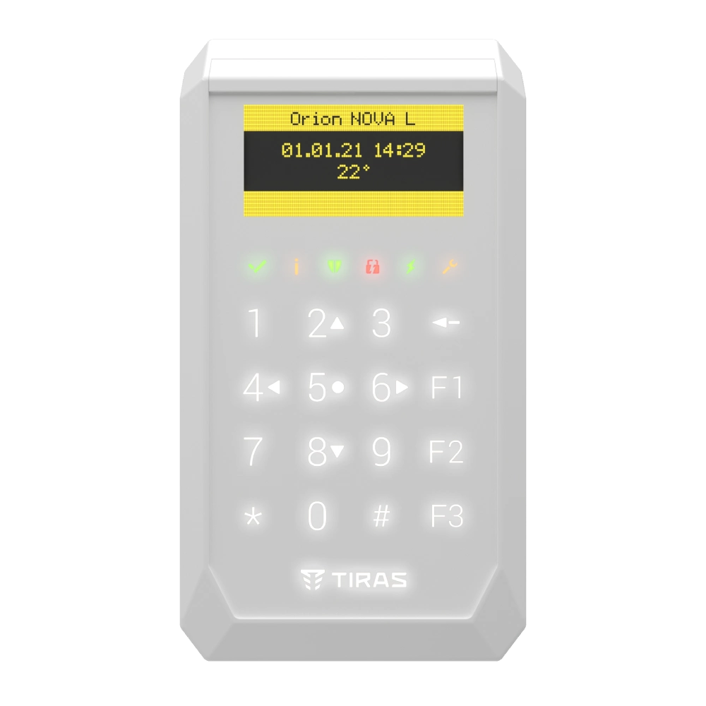 Сенсорная OLED клавиатура Тирас Tiras K-PAD OLED+ white