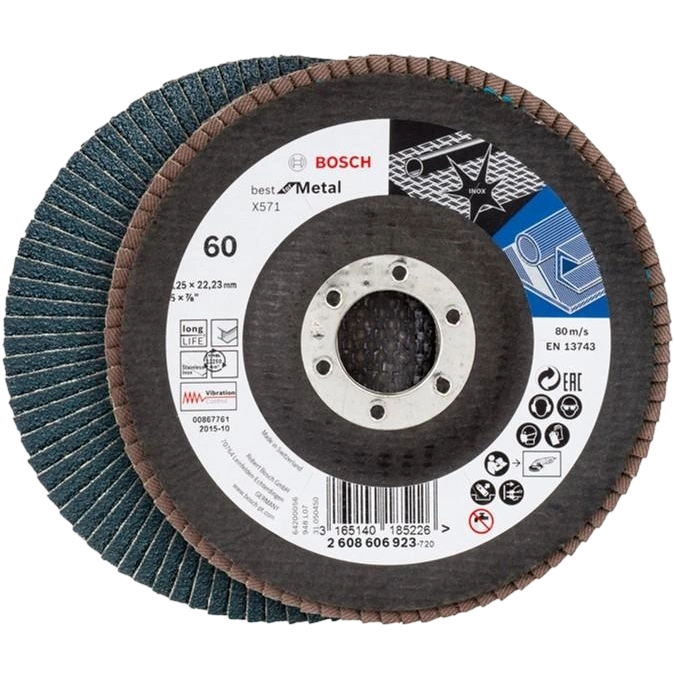 Пелюсточний шліфкруг Bosch X571 125 мм (2608606923)