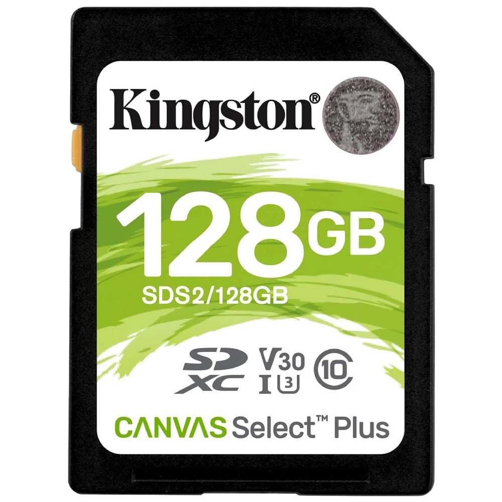 Модуль флэш-памяти Kingston 128GB SDXC Canvas Select Plus 100R C10 UHS-I U3 V30