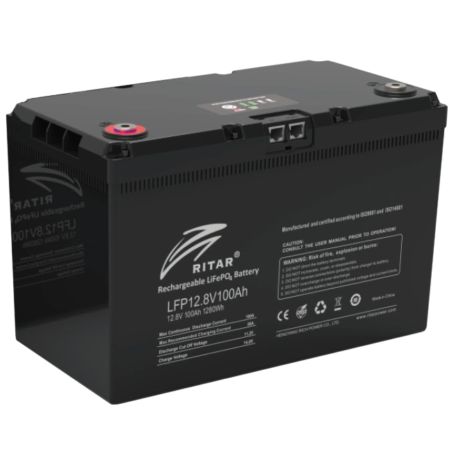 Аккумуляторная батарея с bluetooth Ritar LFP12.8V100AHG24