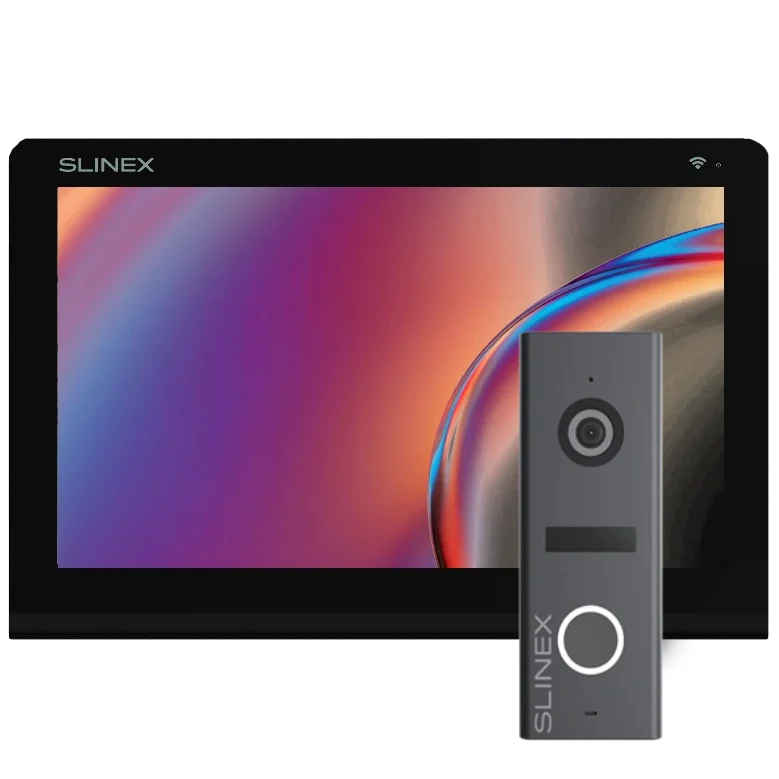Комплект видеодомофона Slinex Nexo 7 Cloud (black) + ML-17HD (graphite)