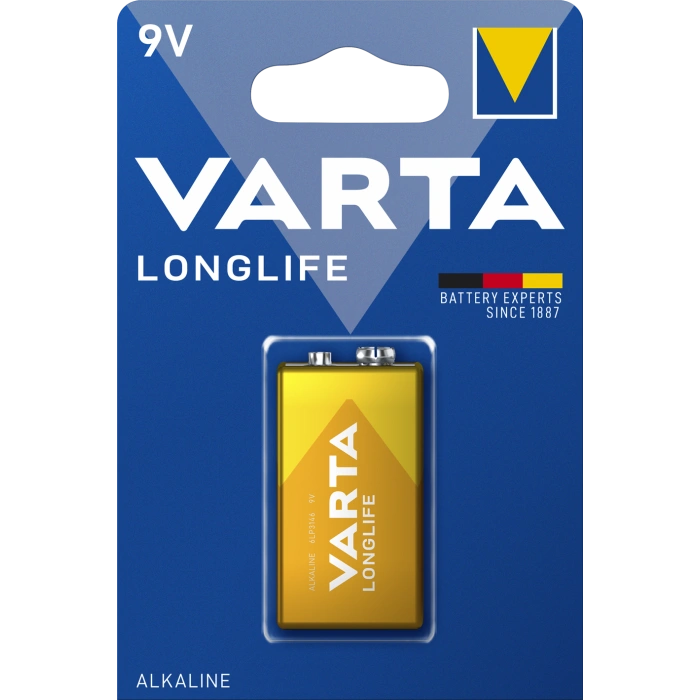 Батарейка VARTA LONGLIFE 6LR61 BLI 1 ALKALINE