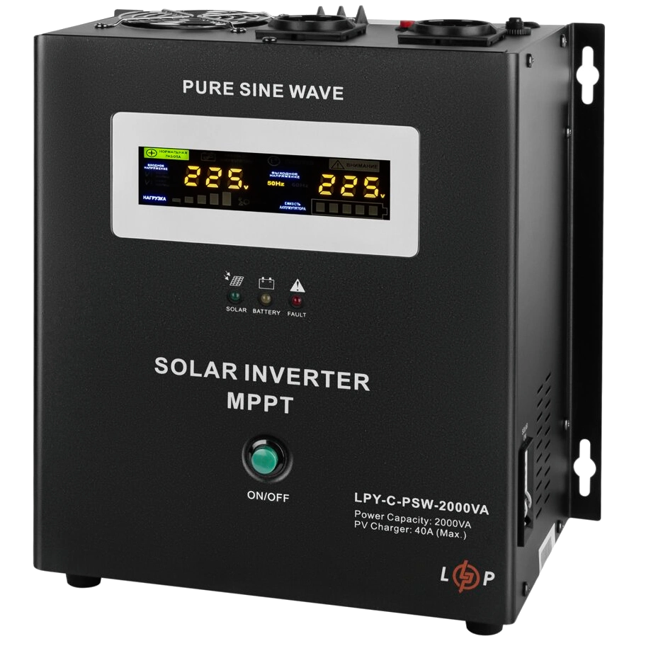 Источник бесперебойного питания LOGICPOWER LPY-С-PSW-2000VA (1400Вт) MPPT 24В