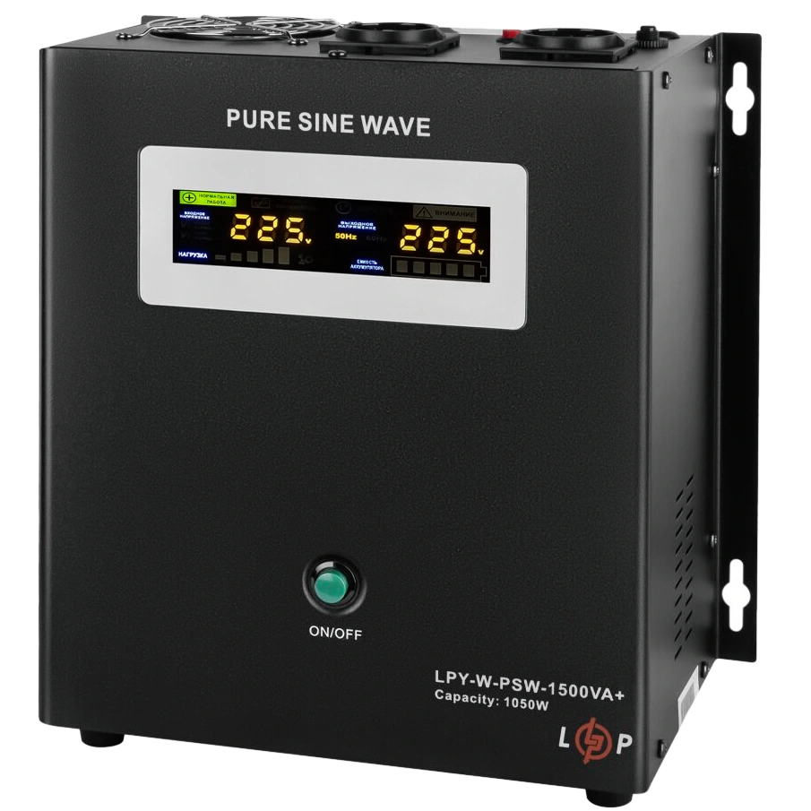Источник бесперебойного питания Logicpower LPY-W-PSW-1500VA+ (1050W) линейно-интерактивный с правильной синусоидой