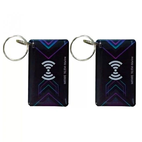 Брелок прямоугольный EM-Marine + MIFARE (125KHz и 13,56Mhz)