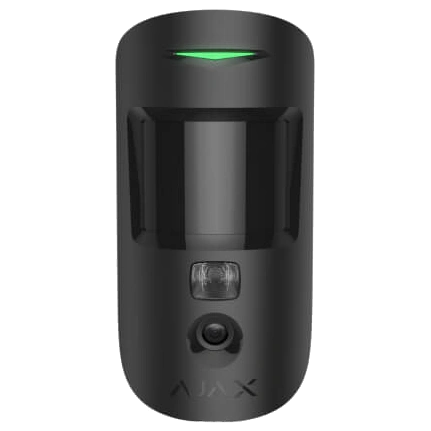 Беспроводной ИК датчик движения с поддержкой функции фото по тревоге Ajax MotionCam HDR (Black)