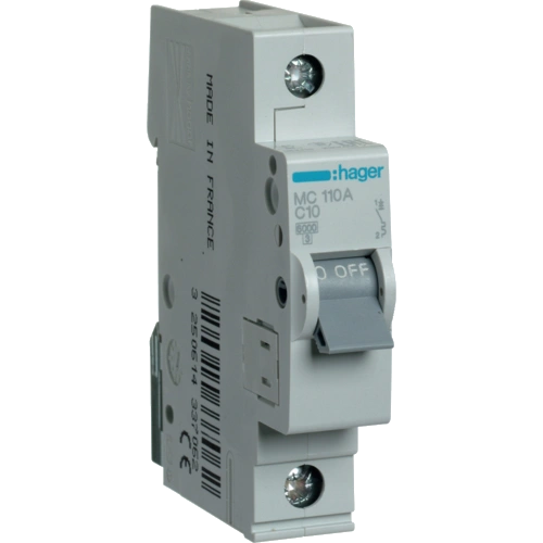 Автоматический выключатель Hager In=10 А «C» 6kA MC110A