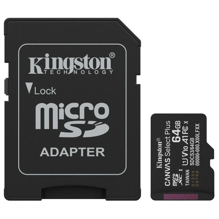 Модуль флэш-памяти Kingston MICRO SDXC 64GB UHS-I W/ADAPTER
