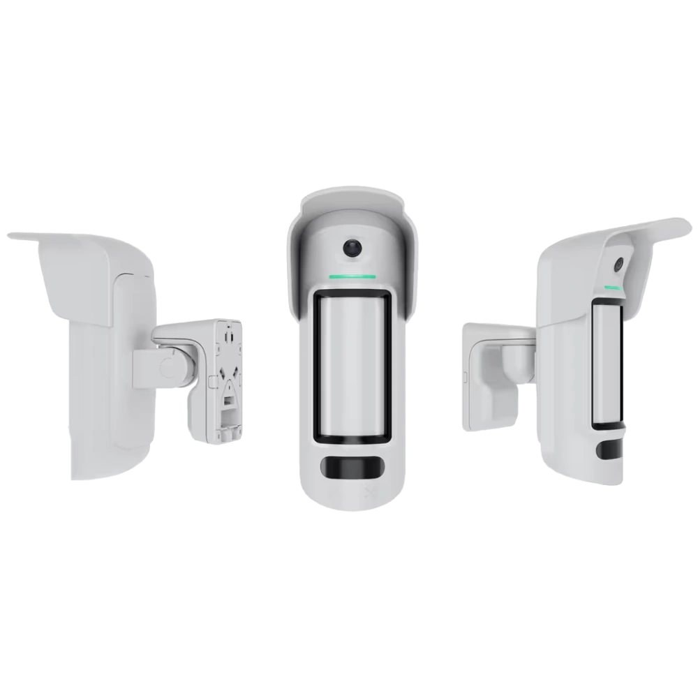 Беспроводной уличный датчик движения Ajax MotionCam Outdoor HighMount (PhOD) Jeweller White с фотофиксацией по тревоге и по запросу