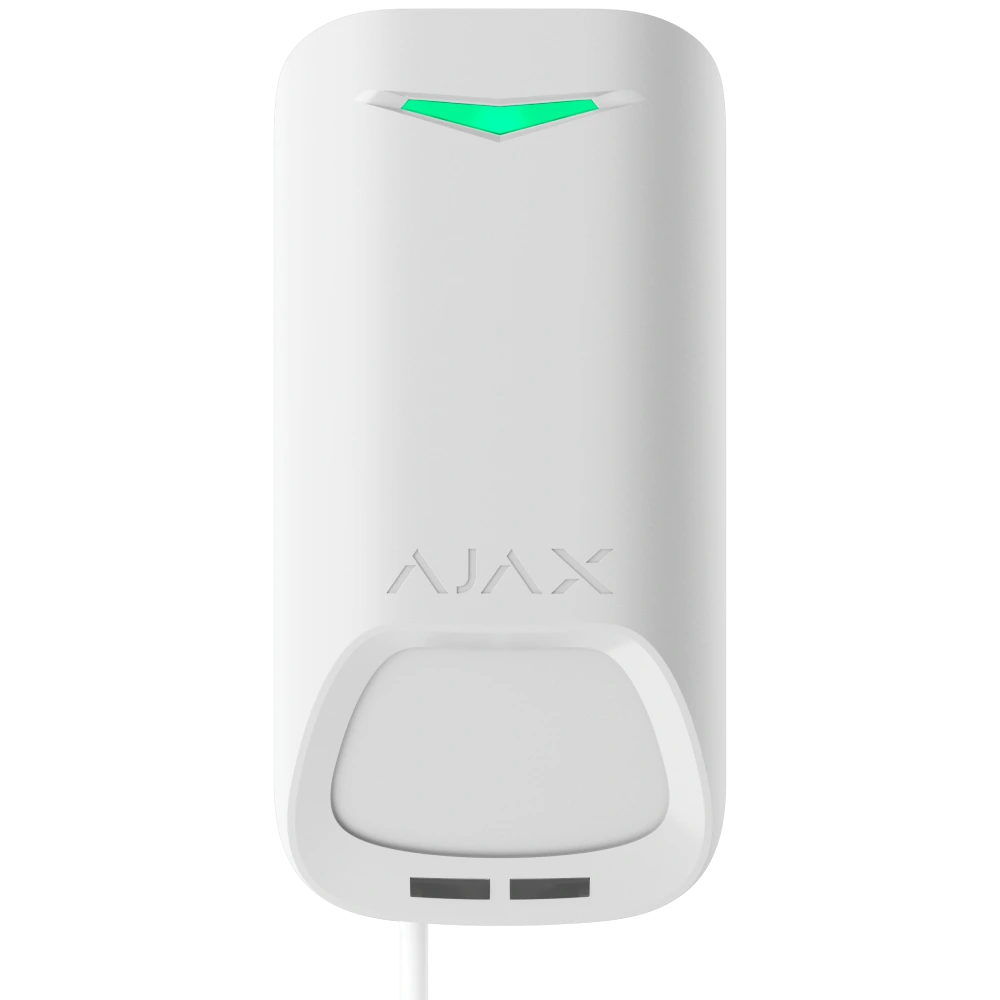 Проводной датчик движения с дополнительным микроволновым сенсором Ajax Superior MotionProtect Plus G3 Fibra (White)