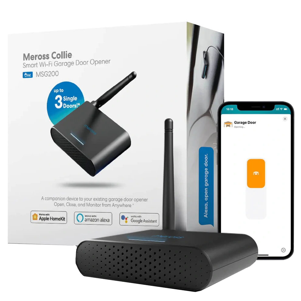 Умное устройство открытия гаражной двери (на 3 двери) Meross MSG200HK(EU)