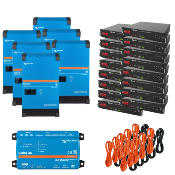 Система бесперебойного питания 3 фазы 24кВт 48кВт•ч Victron Energy VictronEnergy MultiPlus-II + Dyness