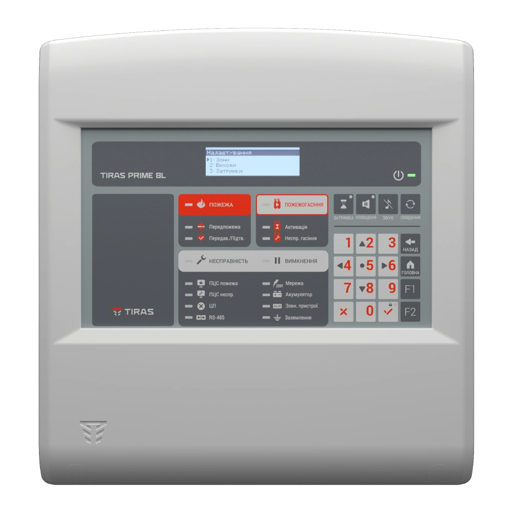 Прибор приемно-контрольный пожарный Тирас Tiras PRIME 8L