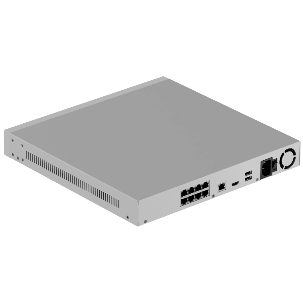 Відеореєстратор Ajax Superior NVR H2DAI8PAC (8ch) 24ТБ PoE AI white
