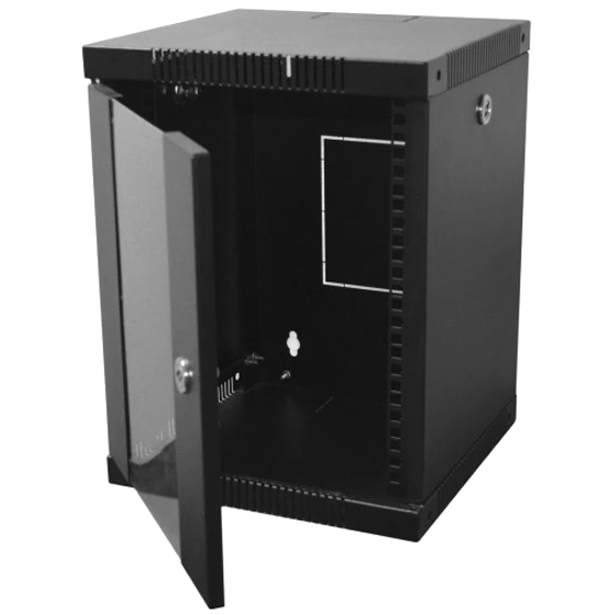 Шкаф настенный CMS 10&rdquo; 8U 320х300х425 (Black) - Фото 4
