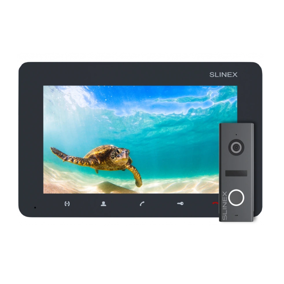 Комплект відеодомофону Slinex SM-07M (Graphite) + ML-17HD (Graphite)