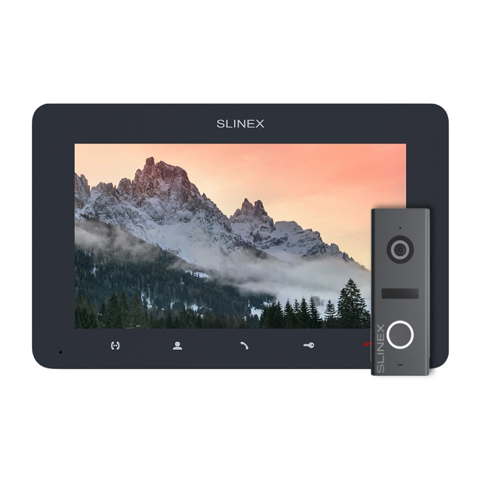 Комплект відеодомофону Slinex SM-07MN (Graphite) + ML-17HD (Graphite)