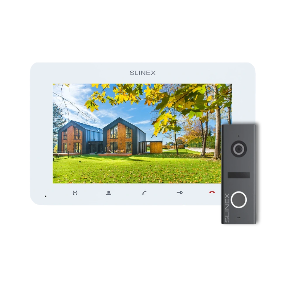 Комплект відеодомофону Slinex SM-07 (White) + ML-17HD (Graphite)