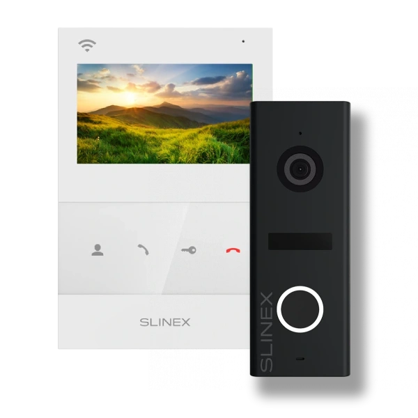 Комплект видеодомофона 4” Slinex SQ-04N Cloud (White) + ML-17HD (Black)