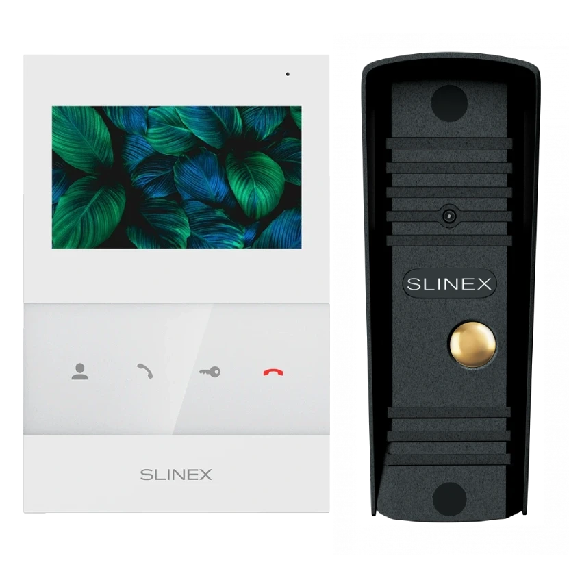 Комплект видеодомофона Slinex SQ-04 White + ML-16HR Black