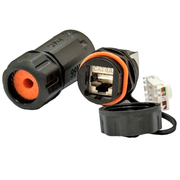 Водонепроницаемый промышленный разъем L&W STP, кат. 6А, IP68, LW