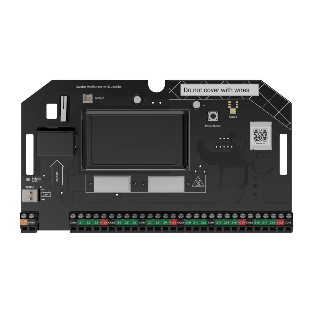 Беспроводной модуль для интеграции Ajax Superior MultiTransmitter G3 Jeweller (without casing) до 18 сторонних устройств