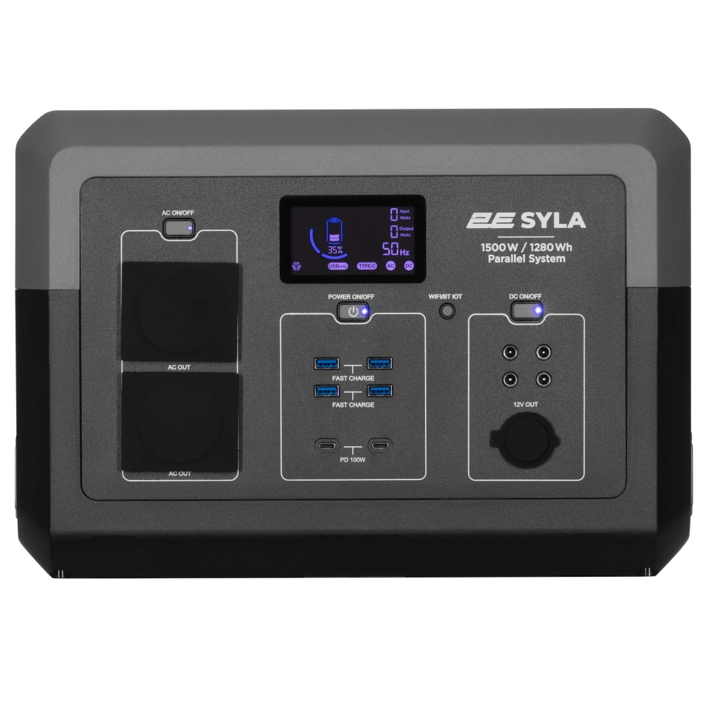Портативная электростанция 2E 2Е Syla 1500 Вт 1280 Вт/год WiFi/BT