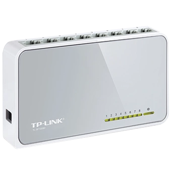 8-портовый 10/100 Мбит/с настольный коммутатор TP-LINK TL-SF1008D