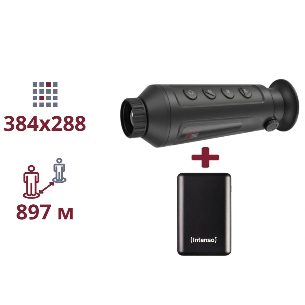 AGM Taipan TM19-384 + INTENSO Powerbank A10000 (anthracite) ТЕПЛОВИЗИОННЫЙ МОНОКУЛЯР И ПОВЕРБАНК
