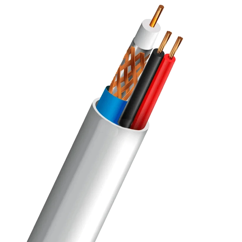 Коаксиальный комбинированный кабель “OS”структура Trinix RG-59+2*0,5