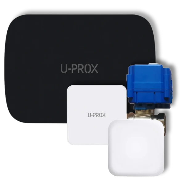 Беспроводной комплект для предотвращения затопления U-Prox DN20 Black