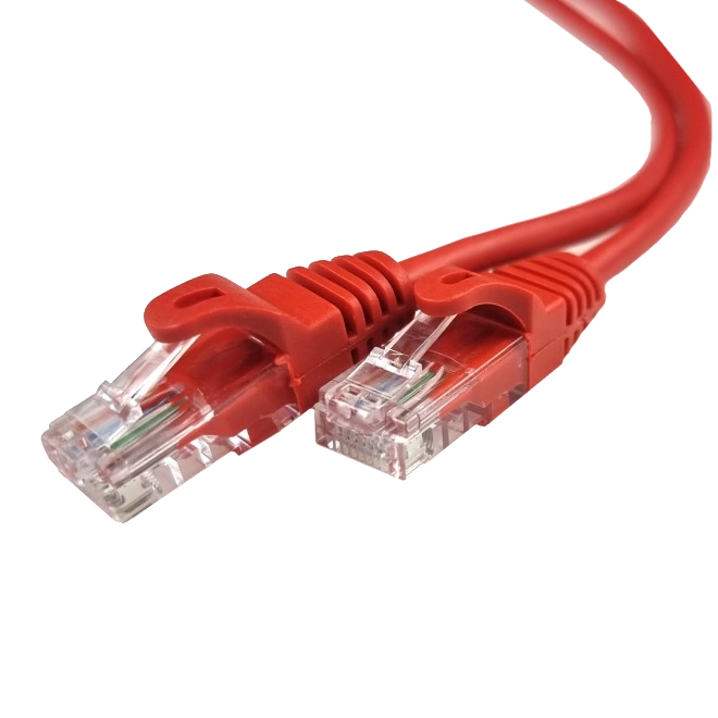 Патч-корд красный 1м EServer UTP CAT5e