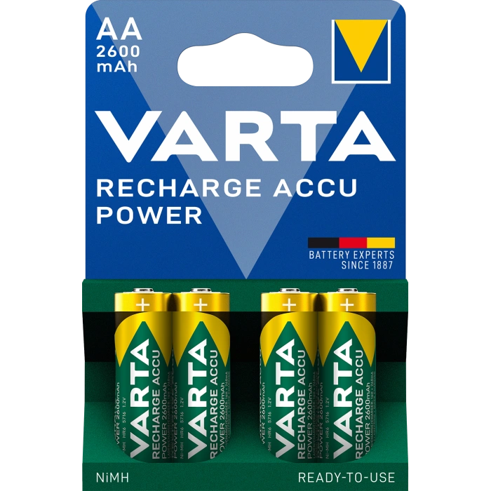 Аккумулятор VARTA PROF ACCU AA 2600mAh BLI 4 NI-MH
