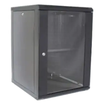 Шкаф коммутационный настенный Hypernet WMNC66-15U-FLAT-BLACK