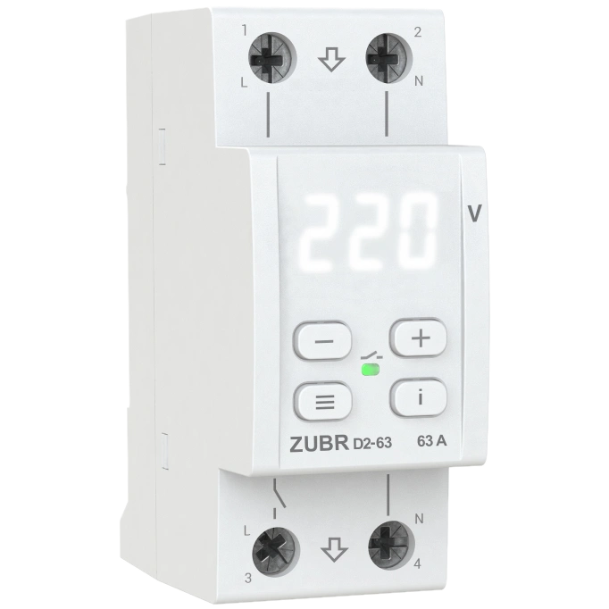 Реле напряжения ZUBR D2-63